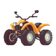 Modern ATV Quad bike vector illustration, ATV Quad bike isolated vector icon design