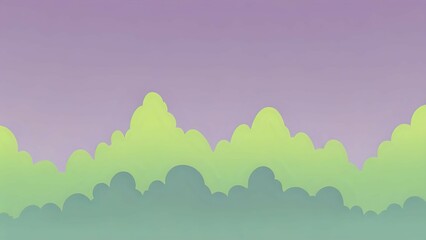 Soft gradient in icy lilac, dusty lime, and fog gray, minimal and refined with a fresh feel