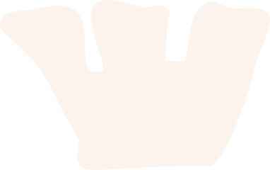 Blob shape organic in boho style