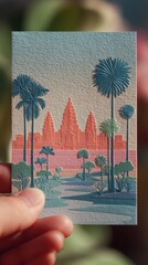 Serenity Unveiled: Papercutting Art of Angkor Wat Symbolizing Inner Peace and Personal Spirituality