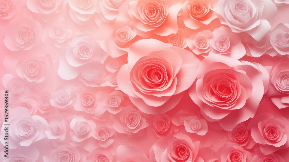 Poster soft rose pink gradient background vector in pastel tones featuring smooth blended color transition 