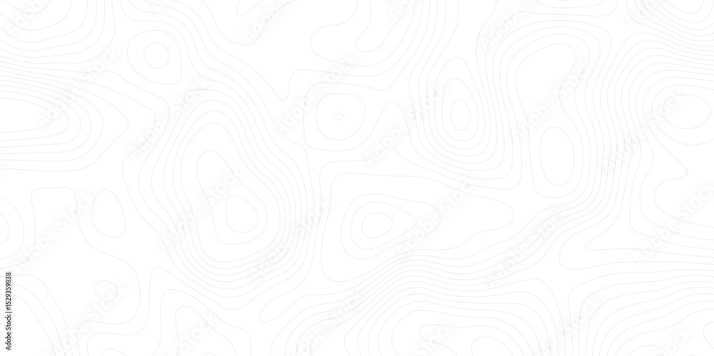 Fototapete abstract white topographic map background with lines. background of the topography map.the topograph