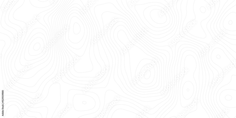 Fototapete abstract white topographic map background with lines. background of the topography map.the topograph