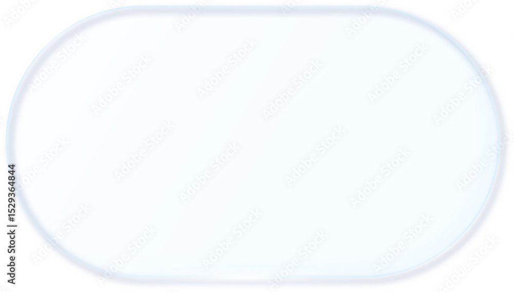 Poster Glass Morphism Ux banner. Transparent Glass Interface Button. Phone design element. Plastic frame with Drop Shadow Effect