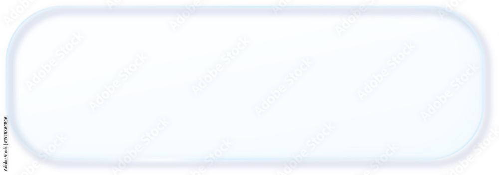 Poster Glass Morphism Ux banner. Transparent Glass Interface Button. Phone design element. Plastic frame with Drop Shadow Effect