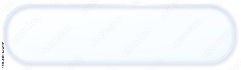 Poster Glass Morphism Ux banner. Transparent Glass Interface Button. Phone design element. Plastic frame with Drop Shadow Effect