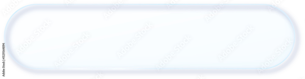 Poster Glass Morphism Ux banner. Transparent Glass Interface Button. Phone design element. Plastic frame with Drop Shadow Effect