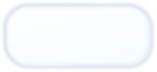 Glass Morphism Ux banner. Transparent Glass Interface Button. Phone design element. Plastic frame with Drop Shadow Effect