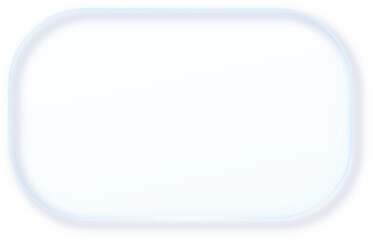 Fototapeta na wymiar Glass Morphism Ux banner. Transparent Glass Interface Button. Phone design element. Plastic frame with Drop Shadow Effect