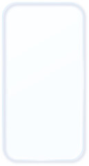 Glass Morphism Ux banner. Transparent Glass Interface Button. Phone design element. Plastic frame with Drop Shadow Effect