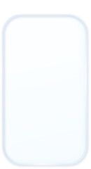 Glass Morphism Ux banner. Transparent Glass Interface Button. Phone design element. Plastic frame with Drop Shadow Effect