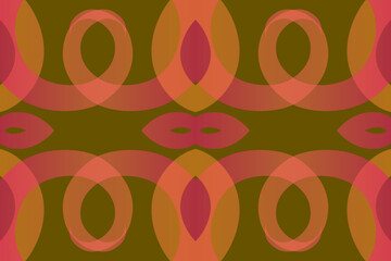 seamless mosaic Beautiful glow colour gradient flower line art pattern wallpaper ornament for commercial ads	