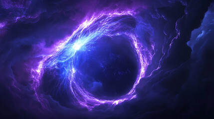 Abstract deep purple in Space Pattern