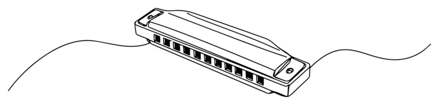 black and white harmonica musical instrument clip art preview