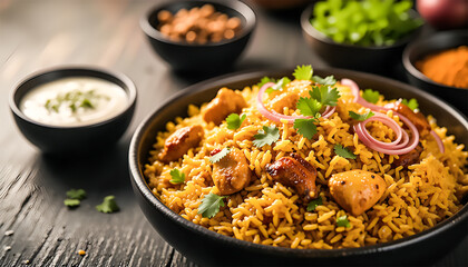 A Delicious and Flavorful Chicken Biryani Dish