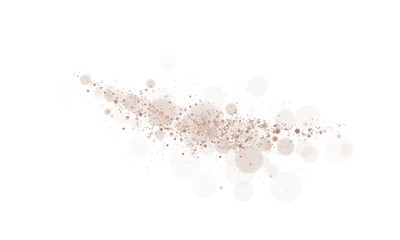 Bokeh Effect Designed in Soft Chocolate Brown Tones Featuring Glowing Orbs and Sparkles