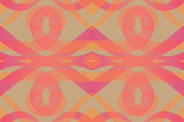 seamless mosaic Beautiful glow colour gradient flower line art pattern wallpaper ornament for commercial ads	