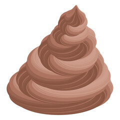 Cute Mocha Moose in cone shape - mocha moose