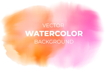 Realistic watercolor strokes on an isolated transparent background for your design. Vector illustration created by Mesh tool for wallpaper, background. EPS10