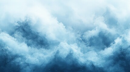Obraz premium A vast, textured sky of swirling, pale blue clouds