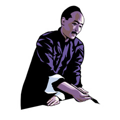 Master Calligrapher Demonstrates Traditional Brushstroke Techniques with Grace and Precision