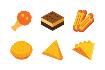 Set of fastfood vector collection