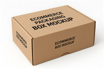E-commerce packaging box mockup for retail and branding design.