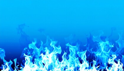 Blue Flames Abstract Background.