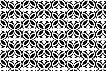 Seamless Geometric Pattern Abstract Black White Design