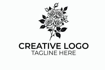 abstract flower logo