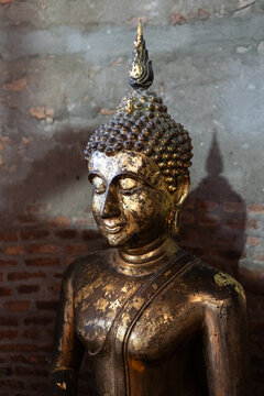 Close up of a buddha statue in Thailand