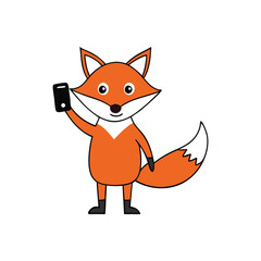 A fox taking a selfie