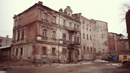 Ruins of a Historical Building Complex