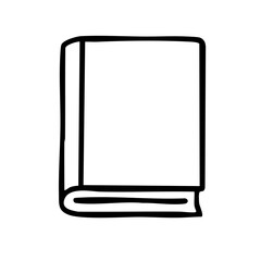 Fototapeta premium 本 線画 手書き