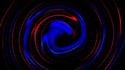 Abstract Swirling Vortex of Blue and Red Light A Dynamic Digital Artwork