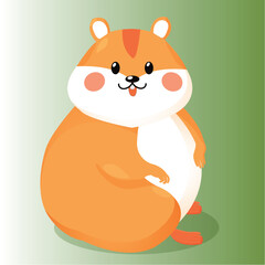  
hamster, red, cute, fat, for a T-shirt, for a book, children's, nursery, for kids, illustration, cartoon, for a postcard, for fabric, for a notebook, for a photo frame, picture, drawing, for dishes,