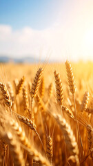 Fototapeta premium golden wheat field in summer