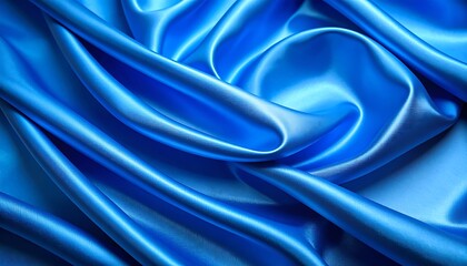 Blue Silk Drapery Texture.