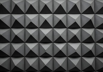 3D Geometric Concrete Tile Wall