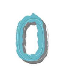 Font and number crayon shadow
