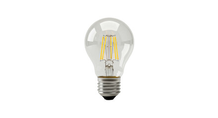 LED light bulb showing filaments isolated PNG with Transparent Background