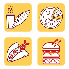 travel icons set