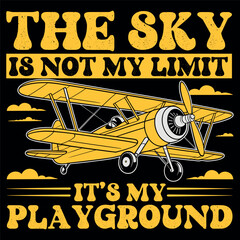 Funny Pilot Design For Men Women Aviation Airplane Pilot © rachid