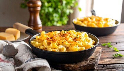 Creamy Mac  Cheese in Cast Iron.