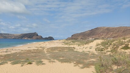 porto santo island, island, ssand, yellow, peace, zen, destination, landscape, sea, water, ocean,...
