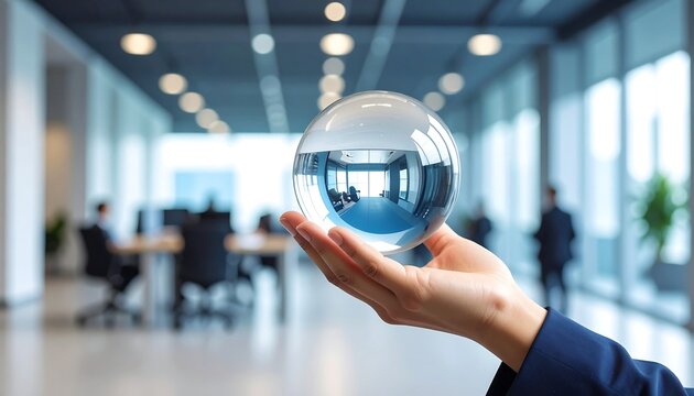 Crystal Ball Future Office Vision.