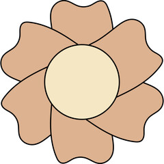 Retro Flower Daisy Groovy 70s 