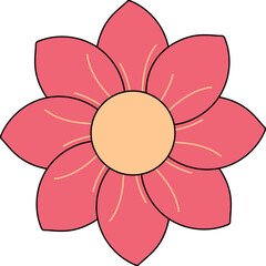 Retro Flower Daisy Groovy 70s 