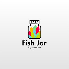 Simple and minimalist jar logo design