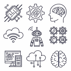 human head with gears